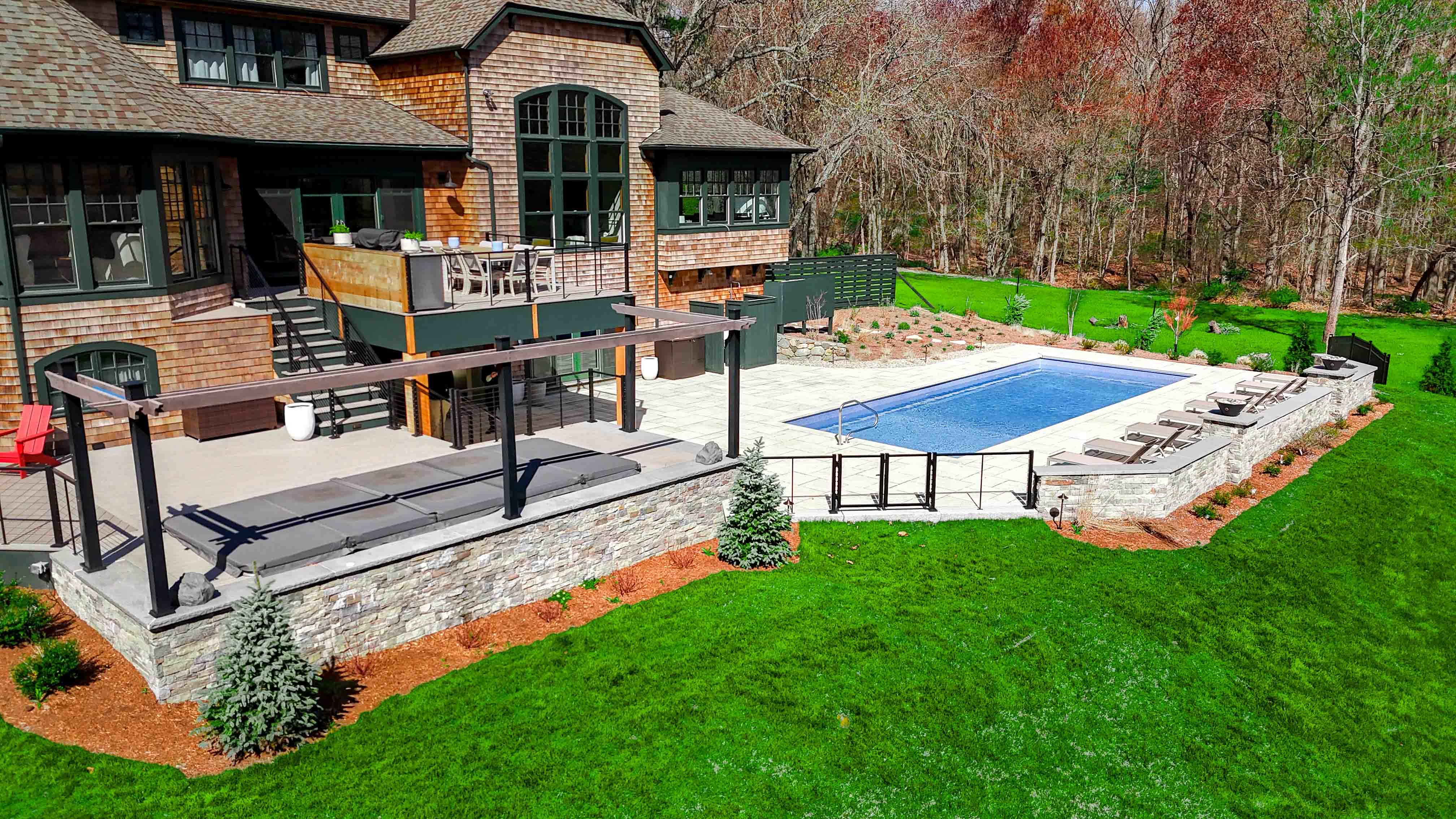 Outdoor living project near West Bridgewater, MA